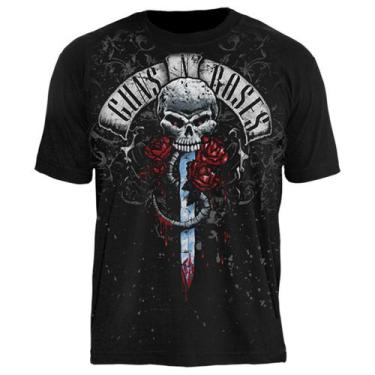 Imagem de Camiseta Premium Guns N' Roses Skull And Sword - Stamp