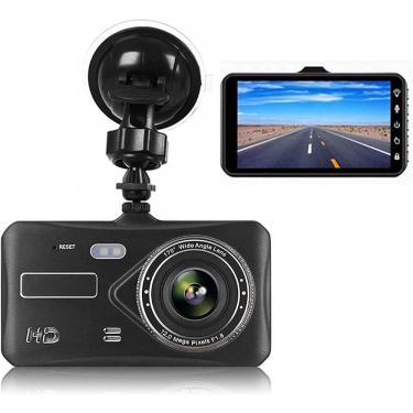 Imagem de Câmera DVR de carro DS04 Full HD 1080p 170° de grande angular - preta