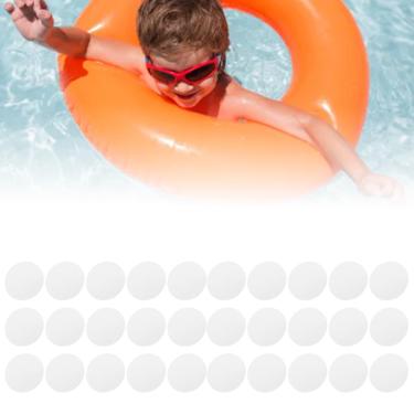 Imagem de Saluaqui 30 Peças de Kit de Reparo de Remendo Inflável, Remendo de Reparo de Piscina Transparente à Prova D'água para Casa de Salto de Piscina, Guarda-chuva, Anel de Natação