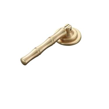 Imagem de Puxadores de gaveta de armário, móveis de cozinha, maçaneta de porta, gaveta, móveis de cozinha, dourado, furo único, botão de anéis, 5004, grande