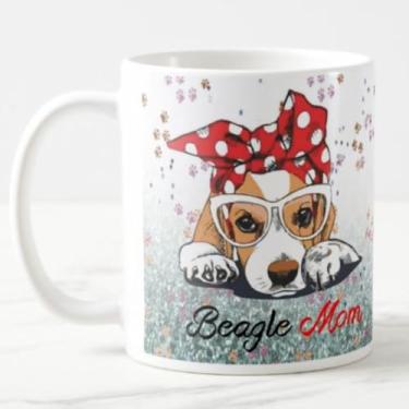 Imagem de Caneca Cachorro Beagle Mom Mãe de Cachorro
