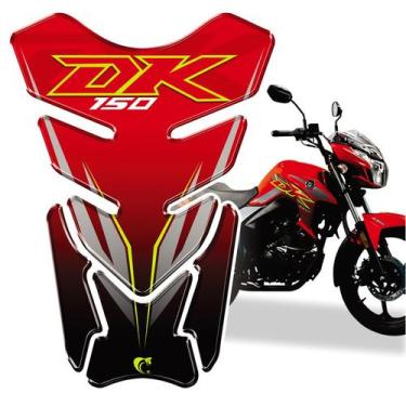 Imagem de Protetor De Tanque Adesivo Moto Haojue Dk  Vermelho - Teu Adesivo, Ver
