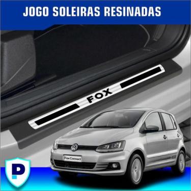 Imagem de Jogo Soleira Volkswagen Fox Resinada Premium Kit 8 Peças - Proper Auto