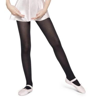 Imagem de Meia Calça Helanca Só Dança Preta, PP