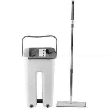 Imagem de Mop Flat Com Balde E Rodo Esfregão Mop Limpador Multiuso - Clink