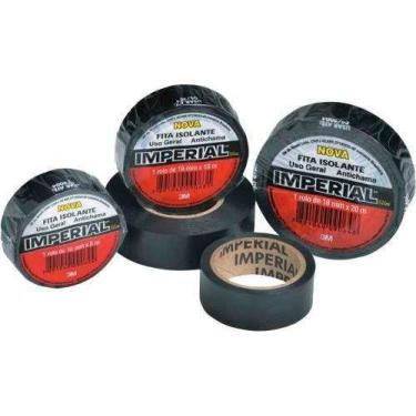 Imagem de Fita Isolante 3M Imperial 20 Metros kit com 10 unidades