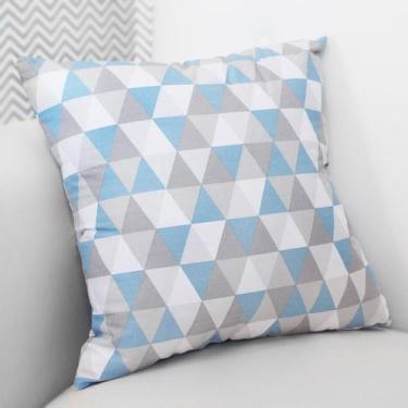 Imagem de Almofada Decorativa com Refil - Laura Baby, Lozango Azul