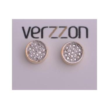 Imagem de Trio de Brincos Verzzon Folheados a Ouro 18k Borboleta, Círculo e Conc