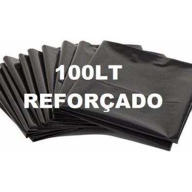 Imagem de Saco De Lixo Reforçado Preto 100 Lts C/100 Unids - HIGIPACK