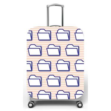 Imagem de Capa para mala de viagem M, medidas max C40x A59 x P27cm Geek Pastinha