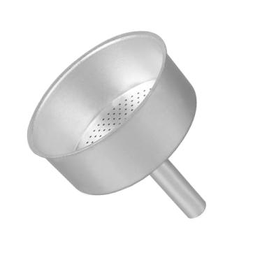 Imagem de Funil de substituição de cafeteira serve para cafeteira Mocha, 6 xícaras, filtro de funil de alumínio, substituição de funil de panela Moka (1 peça de 6 xícaras)
