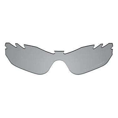 Imagem de Lentes de reposição OOWLIT compatíveis com óculos de sol Oakley Radar Edge Ventilado, Titanium Polycarbonate Combine8™ Polarized, One Size