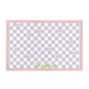 Imagem de HJZSZX Tapete confortável macio lavável quarto tapetes interessante meninas decoração quarto tapete sala de estar sofá lateral tapetes, YY009, O, 300x400CM