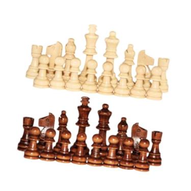 Imagem de Dynwave 32 Peças Peças de de Madeira Crianças, Torneios de Adultos Figuras de de