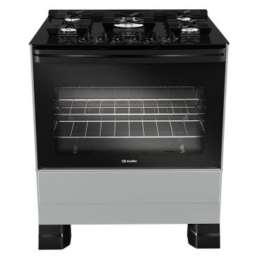 Imagem de Fogão a Gás 5 Bocas Mueller, Mesa de Vidro - MFV5BF