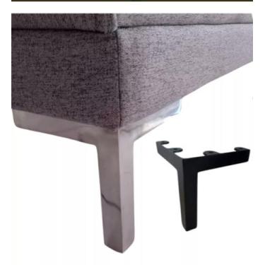 Imagem de Kit 20 Tripé Alumínio Para Móveis, Sofás Poltronas 15cm - Ralph Couch,