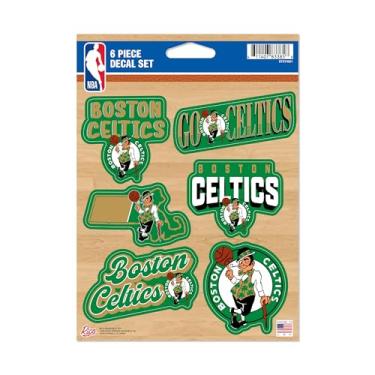 Imagem de Rico Industries NBA Basketball Boston Celtics Conjunto de decalque de 6 peças
