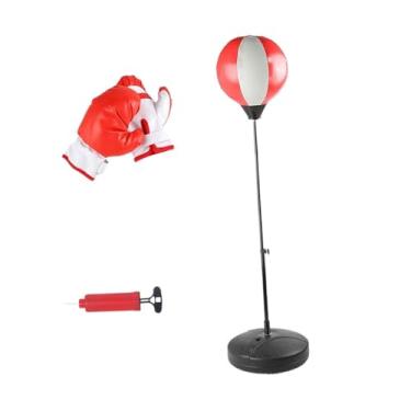 Imagem de UGPLM Bola de reação de boxe com stand Punch Practice Practice Bolsa de Bolsa de Velocidade Vertical