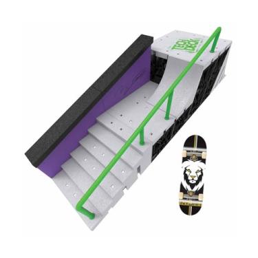 Imagem de SUNNY, Tech Deck, Skate de Dedo, Conjunto de Rampas Nyjah Skatepark - Com 1 Prancha