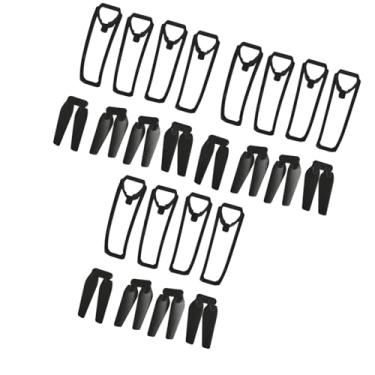 Imagem de menolana Hélices de reposição com cobertura protetora, acessórios de drones portáteis profissionais Substitua peças para E88Pro E88, 3 Conjunto