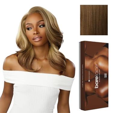 Imagem de Sensationnel Bare lace 13x6 wigs - unit 14 glueless synthetic with 180 degree preplucked hairline non lifting 2040 larger grid thinner lace - BareLace unit 14 (MOCHABROWN)