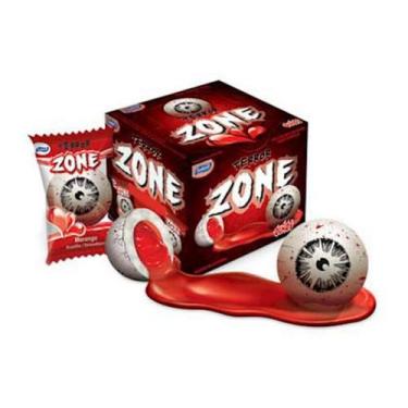 Imagem de Chiclete Terror Zone Sukest Sabor Morango Dp C/40, Morango