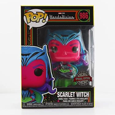 Imagem de Funko Pop Marvel Scarlet Witch with Darkhold Book Blacklight