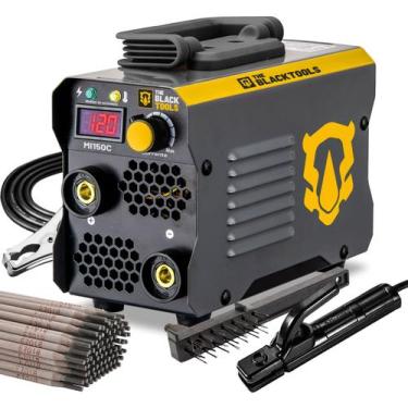 Imagem de Máquina Inversora De Solda 120a Mini Mma Tig Com Eletrodos - The Black