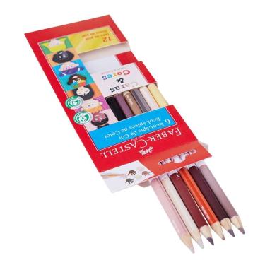 Imagem de Lápis de Cor 12 Cores Ecolápis Caras & Cores Faber Castell