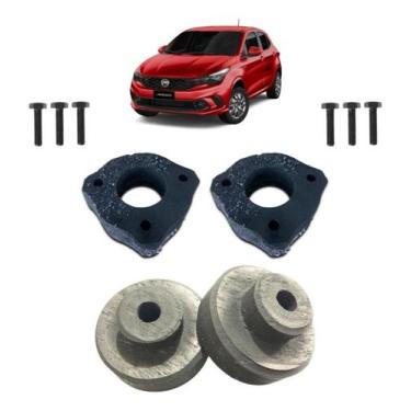 Imagem de Fiat Argo Kit Calço de Mola Dianteiro 5cm Traseiro 4cm - Borfix