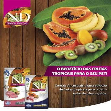 Imagem de Ração N&D Tropical Selection Para Cães Puppy Medium/Maxi Suino Leve 12