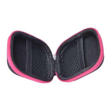 Imagem de Zialofi Estojo para Transporte de óleos Essenciais, Bolsa Leve para 6 Frascos, Rolos de 5ml, Bolsa Resistente para Armazenamento de óleos Essenciais, Capa Ríg, Rosa Vermelha
