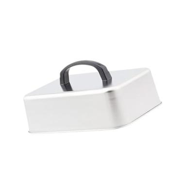 Imagem de YWJLQH Grelha de cúpula derretida para cobertura de alimentos, evita respingos, tampa para grelhar e cozinhar no vapor, para bifes, churrasco, chapa plana, 23x17x5cm