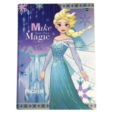 Imagem de Jandaia Caderno Brochurão Frozen 96 Folhas 1 Matéria Capa Dura com Adesivos