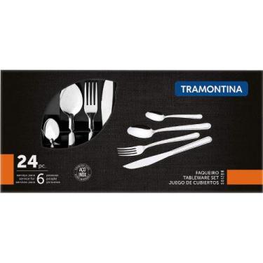 Imagem de Faqueiro em Aço Inox Búzios com 24 Peças - Tramontina, Inox, 24 peças