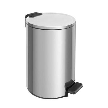 Imagem de Lixeira C/ Pedal Loop 12l Aco Inox C/ Acab. Polido (94547012) - Tramon