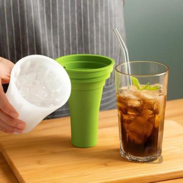 Imagem de Forma de Gelo Smoothie Copo Com Tampa Molde De Gelo Smoothie Cubos De 