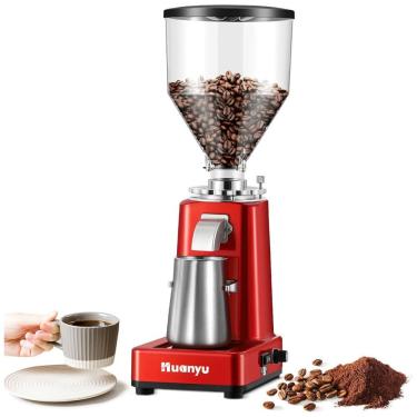 Imagem de Moedor de Café com 19 Configurações de Moagem, 110V 200W, Huanyu, Vermelho