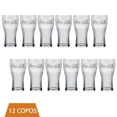 Imagem de Copo Coca-Cola De Vidro 470ML Nadir Figueiredo kit 12 Und - NADIR FIGU