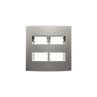 Imagem de Placa 4x4 4 Módulos Inova Pro Class Titanium 85581 Alumbra