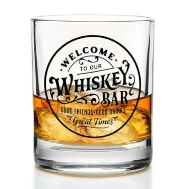 Imagem de Yomisex Copos de bar de uísque 290 ml, presentes para amantes de uísque, presentes de uísque, copos de pedras à moda antiga, para mulheres e homens, bebendo bourbon escocês, coquetel, licor, vodka