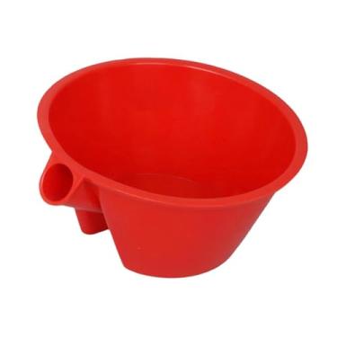 Imagem de IEUDNS Colher para regar jardim, copo, regar flores, plantar solo, concha de água, balde para ferramentas de jardim, para cozinha doméstica, Vermelho