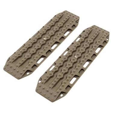 Imagem de Kokiya 2x RC Crawler Sand Ladder Anti Skid Plate Vehicle Simulation Kit DIY Modificado Acessório RC Rampas Board para 1/8 Peças de Reposição, CafÉ
