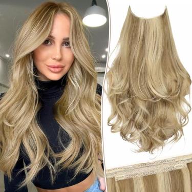 Imagem de Extensões de cabelo KookaStyle Invisible Wire Long Wavy 50cm