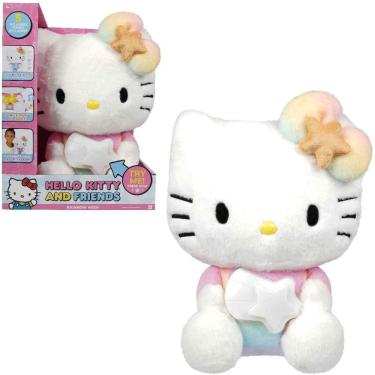 Imagem de Hello Kitty Rainbow Wish Pelúcia Interativacom Luz e Som - 27 cm - Sunny