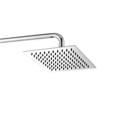 Imagem de Chuveiro Ducha Inox Quadrado 20x20 Cromado Banheiro Área Externa Piscina