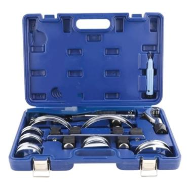 Imagem de Kit para Curvar Tubos de Cobre e Alumínio, 7 Cabeças (1/4" a 7/8"), Dobrador de Tubos com Maleta de Armazenamento Azul, para Encanamento e Refrigeração
