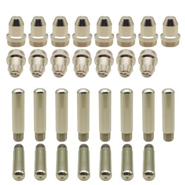 Imagem de CZlewan 15 peças de eletrodos 15 peças conjuntos de pontas de bocal para consumíveis de cortador de plasma LTP5000D e LTPDC2000D