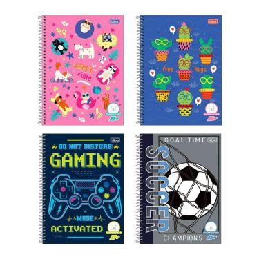 Imagem de Caderno capa dura univ quadriculado 1X1 96fls D mais Tilibra