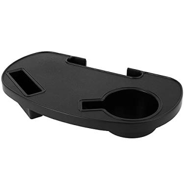 Imagem de Suporte de copo para cadeira, gravidade zero, bandeja de suporte de copo com clipe lateral para cadeira de descanso, bandeja com compartimento para celular, compartimento para copo e bandeja de